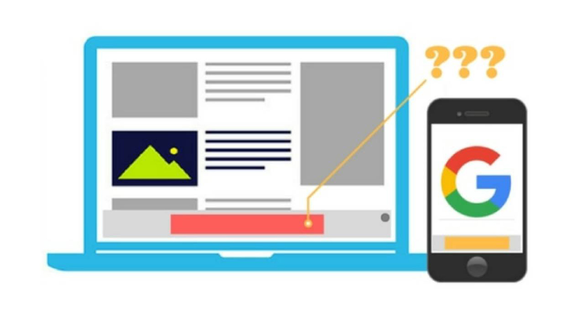 illustration of a laptop with a phone next to it ads interactive ad monetization platform