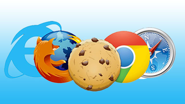 internet explorer mozzila firefox google chrome and safari logos next to a cookie ads interactive ad monetization platform