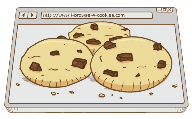 cookies drawn on a browser page ads interactive ad monetization platform