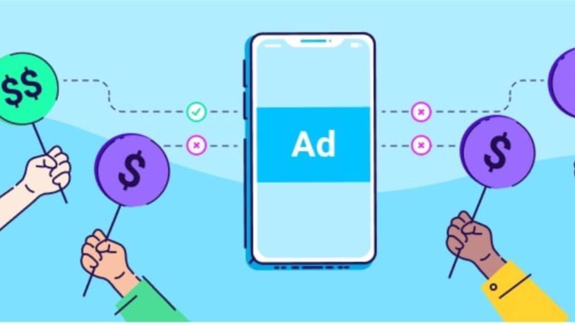 bidding for ads illustration for header bidding ads interactive ad monetization platform