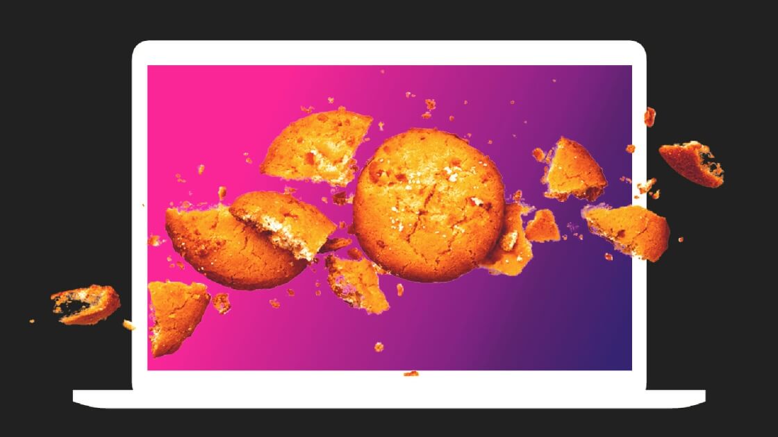broken cookies on a laptop screen ads interactive ad monetization platform