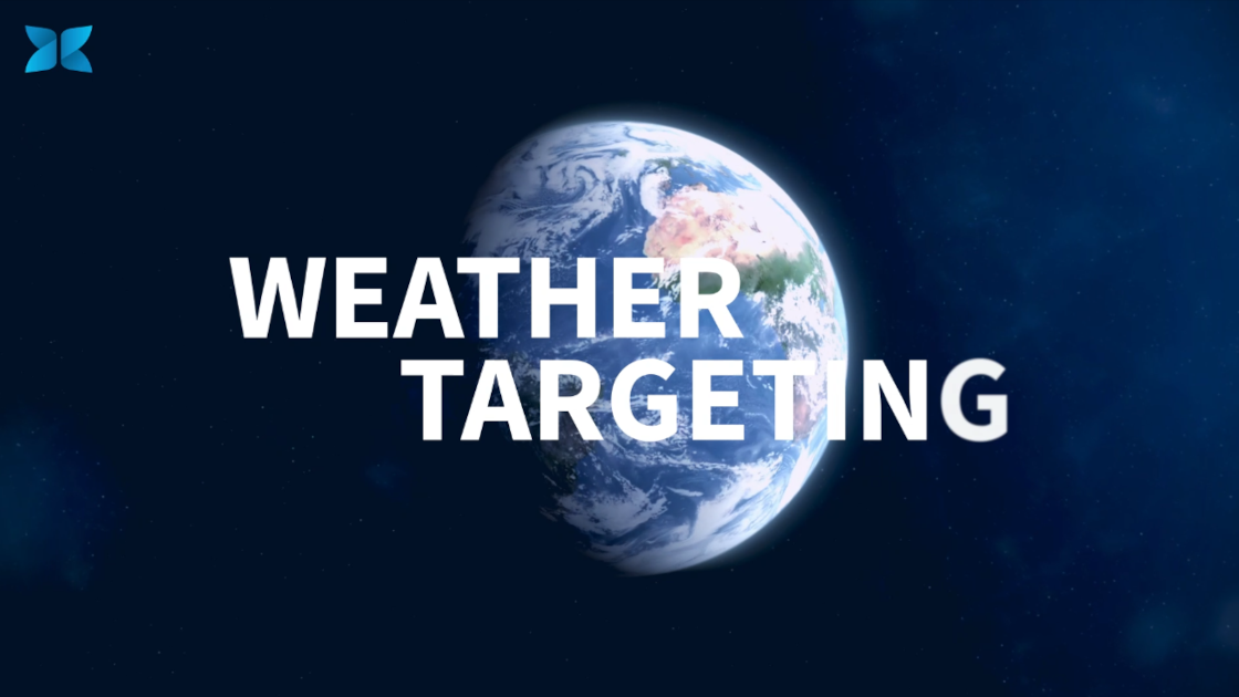 Dynamic rich media ads using Weather Targeting